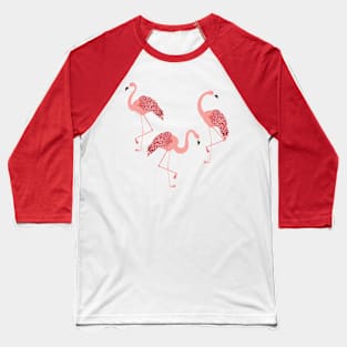 Pink flamingo design Baseball T-Shirt